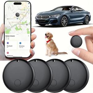 Mini GPS Tracker for Vehicles, Hidden Tracking Device for Vehicles, Car Tracker No Subscription Work with Find My (iOS Only), Vehicle Tracker with Audio for Kids, Dogs, Key, Luggage, Bag (2)
