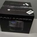 Aneken Coin Counter and Sorter with TFT Display - Accurate Sorting Machine for 5 Denominations, Smooth Operation at Up to 300 Coins Per Minute, Ideal for Efficient Money Management (Blue)