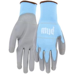 MUD Smart, Polyurethane Coating, Abrasion Resistance, Breathable, Touchscreen Compatible, Bluebery, Large (028B/L)