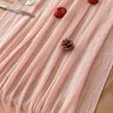 Keketoarrange Pink Mothers Day Cheesecloth Table Runner Spring Boho Rustic Gauze 120 inch 10FT Cheese Cloth Runner for Wedding Baby Shower Bridal Birthday Tea Party Summer Home Decorations