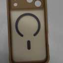 Thomo Magnetic for iPhone 17 Pro Max Case, [Compatible with Magsafe] [Full Camera Protection] Translucent Matte Military Grade Shockproof with Anti-Fingerprint Phone Cover 2025, Brown