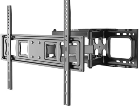 LAFLAURENT Full Motion TV Wall Mount for 37-80" TVs, Cold-Rolled Steel, VESA 200x200 to 600x400mm, Swivel 120° & Tilt, Supports Up to 99lbs, Durable & Easy Installation pack of 2