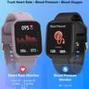 MorePro Fitness Tracker with 24/7 Heart Rate & Blood Pressure Monitor, Blood Oxygen & Sleep Tracker, Smart Watch with Step Calorie Counter, IP68 Waterproof Activity Tracker for Women Men Android iOS