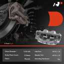 A-Premium Disc Brake Caliper Assembly with Bracket Compatible with Select Dodge and Ram Models - Ram 2500/Ram 3500 2009-2010, 2500/3500 2011-2018 - Front Right Passenger Side