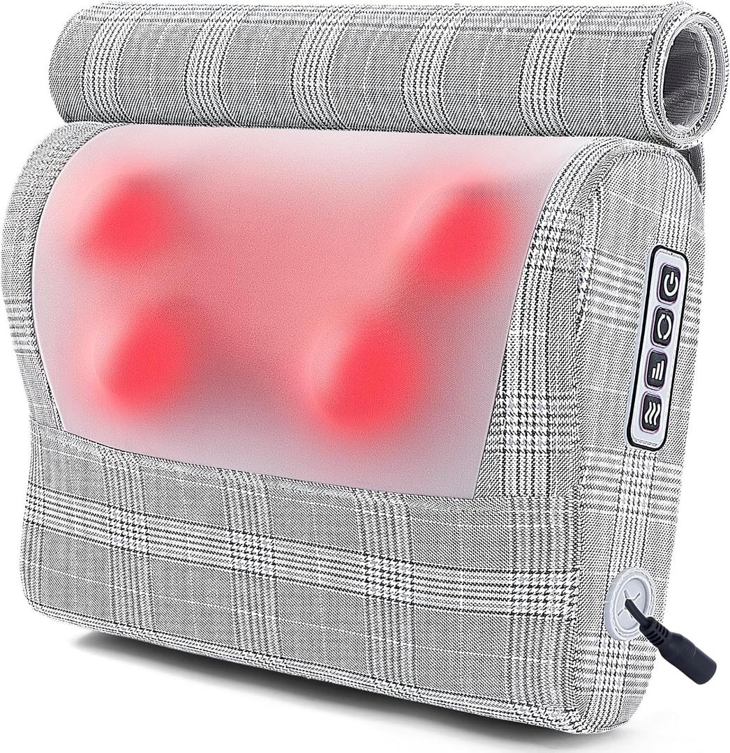 Papillon Back Massager, Shiatsu Neck Massager for Pain Relief Deep Tissue with Heat, Electric Kneading Massage Pillow for Back, Shoulder, Foot, Muscle Pain Relief, Gifts for Women/Men/Mom/Dad