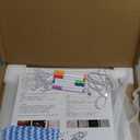 20in Large LED Note Board with Colors, 10 Modes Lumiboard Led Drawing Doard, for Room Party Chirstmas Decoration, Inclueded 7 Markers, Stands,Clean Cloth