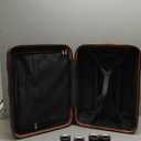 Hardside Carry On Luggage 22x14x9 Airline Approved with Spinner Wheels, Lightweight 20-inch Carry-On Suitcase for Men & Women, Black