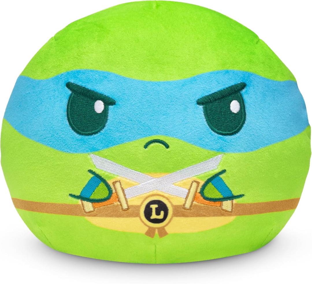 TeeTurtle Teenage Mutant Ninja Turtles 6" Reversible Plushie - Leonardo - Cute Kawaii Soft Stuffed Animal