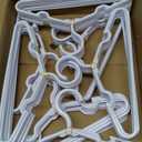 100 Pack White Kids Hangers 11.6 Inch - Baby Clothes Hangers for Toddler & Child, Durable Plastic Children's Hangers for Closet, Pants, Coats, Skirts (Non-Slip, Space-Saving)