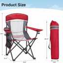HIGH POINT SPORTS Oversized Portable Mesh Camping Folding Chair, Twin Pack