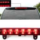 Tresound 3rd Third Brake Light for 2000-2006 Chevy Suburban Tahoe/GMC Yukon High Mount Stop Lamp (Chrome Housing + Red Lens)