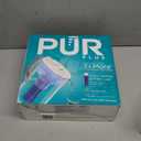 PUR Plus 7-Cup Water Pitcher, 1 Lead-Reducing Filter, Cleaner, Great-tasting Water, Dishwasher Safe, Powerful Filtration, Filter Change Light Indicator, LockFit Cap Design - White
