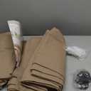 Tan Brown Pleated Linen Blackout Curtains 90 Inches Long for Bedroom Living Room Pinch Pleat Black Out Thermal Insulated Ring Hooks Back Tab Room Darkening Drapes Coffee Color Curtains with Liner (40"W x 90"L (Pack of 2))