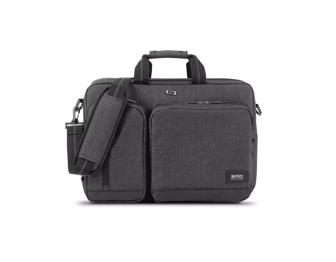 Solo New York Hybrid Briefcase Backpack - Laptop Carrying Bag, Fits 15.6" Computer, Brief for Travel & Work - Duane Green