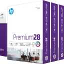 HP Papers | 8.5 x 11 Paper | Premium 28 lb | 5 Ream Case - 2500 Sheets | 100 Bright | Made in USA - FSC Certified | 205200C