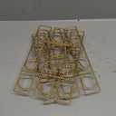Patelai 2 Pieces Ice Cream Cone Baking Racks Cupcake Display Racks Cupcake Cone Stands Cupcakes Holders for Home Kitchen Baking Cooking Ice Cream Tools Supplies(Gold)