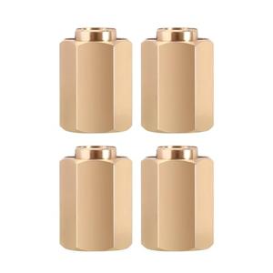 INJORA 12g/Set Brass Wheel Hex Hub 10mm Extenders Adaptor for TRX4M Redcat Ascent18 1/18 RC Crawler Car Upgrade Parts(12g/Total)