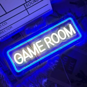 Game Room Neon Sign for Game Wall Decor Led Neon Light with USB Powered Teen Boy Children Bedroom Bar Party Gaming Room Accessories and Decor Neon Signs Custom, 15.7 x 5.9"