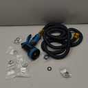 Lotoo Indoor Sink Hose Attachment for Faucet 25ft, Faucet Hose for Kitchen Sink or Bathroom Sink Faucet with 10Function Nozzle, Watering, Washing Pets, Household Cleaning and Car Washing