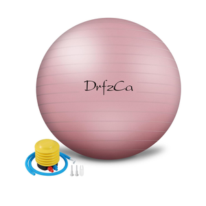 DrfzCa Exercise Ball, Pilates Ball for Pregnancy, Swiss Balance Ball with Pump,Multiple Sizes Stability Ball Chair for Office, Home Gym, Fitness, Workout and Physical Therapy