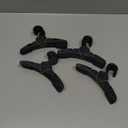 48 Pcs Dog Clothes Hangers 7 Inch Wide Non-Slip Plastic Pet Clothes Hangers Pet Clothing Holder Coat Hanger for Small Dog Cat Puppy Chihuahuas(Black)