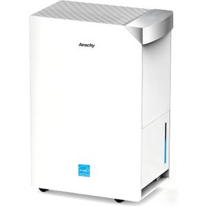 AEOCKY 105 Pint/D Energy Star Version 6.0 Dehumidifier, 5500 Sq.Ft Smart Compressor Dehumidifier with Drain Hose, Intelligent Humidistat,for Basement,Bedroom,Home,Bathroom