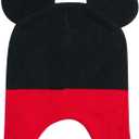 Disney Boys Mickey Mouse Winter Hat and 2 Pair Mitten or Gloves Set (Age 2-7) (Mickey Ears Mitten Red/Black)