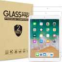 ProCase 2 Pack Screen Protector for iPad 6th/ 5th 9.7", iPad Air 2/ Air 1, iPad Pro 9.7 2016, Tempered Glass Film Guard for A1893 A1954 A1822 A1823 A1673 A1566 A1474