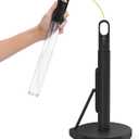 simplehuman Standing Paper Towel Holder with Spray Pump, Black Stainless Steel