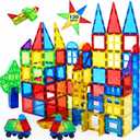 MAGBLOCK Magnetic Tiles Building Blocks 130 Pcs Magnet Tiles for Kids Ages 4-8 Magnetic Toys for Boys and Girls Ages 8-10