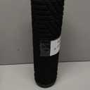 Smiry Front Door Mat Outside Entrance, Heavy Duty Sturdy Natural Rubber Doormat, Trap Dirt and Moisture, Easy Clean Low Profile Mats for Indoor Outdoor Entry, Irregular Triangle (29.5x17, Black)