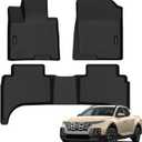 All Weather Floor Mat Fit for Hyundai Santa Cruz 2022-2025 2026 TPE Rubber Liners Santa Cruz Accessories All Season Guard Odorless Anti-Slip Liner Black