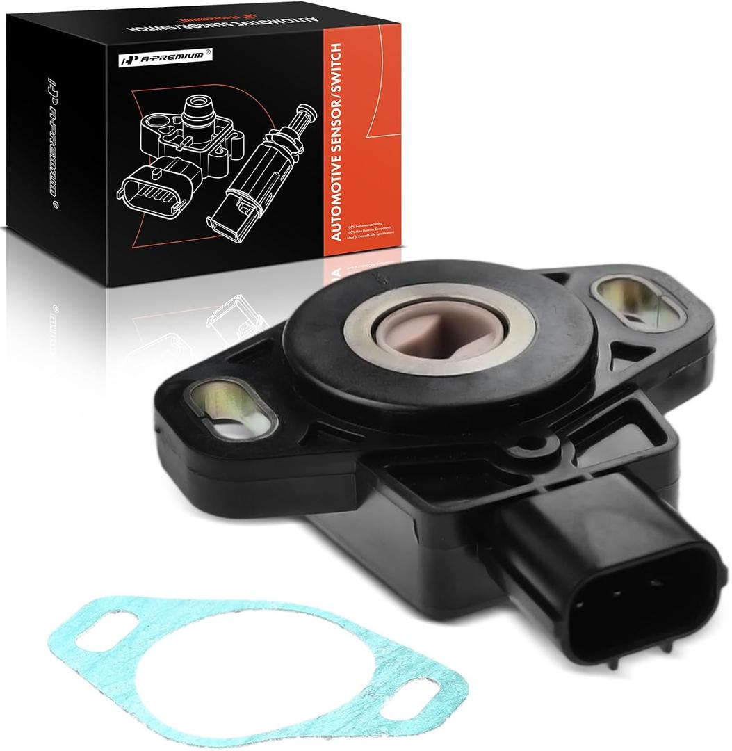 A-Premium TPS Throttle Position Sensor Compatible with Accord Element 2003-2004 & Honda CR-V CRV 2002-2004, 2.4L 3.0L Petrol, Replace# 16402RAAA01