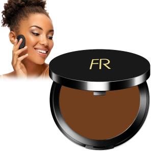 Cream To Powder Foundation by Flori Roberts, Full Coverage for Women of Color or Deeper Skin Tones, Long Lasting Makeup, Matte Finish, Covers Uneven Complexion and Hides Imperfections, 0.30 oz (Sepia)