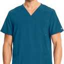 Cherokee Infinity V- Neck Men's Scrub Top with Rib Knit Back Panels CK900A