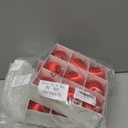 Threan 18 Pcs Red Christmas Satin Balls Christmas Silk Ball Ornaments Shatterproof Tree Decorations Elegant Hanging Ornaments for Xmas Tree Decor (2.36 Inch)