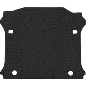 Cargo Liners Custom Fit for Jeep Wrangler JK Unlimited JKU 4 Door Sahara Rubicon 2011 2012 2013 2014 2015 2016 2017 2018 Trunk Mats Full Black Rubber Without Subwoofer Heavy Duty Odorless