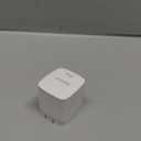 USB-C Charger Block, 45W GaN 2 Port Fast Charging w/Built-in Retractable C Cable & Foldable Plug, PD/PPS for iPhone 16Pro Max/16/Pixel 9 pro/Galaxy/iPad/MacBook (White)