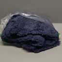 ILANGO Navy Blue Bathroom Rugs 48"  24" Non Slip & Super Absorbent Extra Thick Soft, Washable Bath Mat for Floor, Microfiber Plush Shaggy Bath Rug with Rubber for Bathtub Shower Room Sink