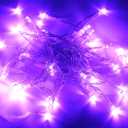 2 x Karlling Battery Operated Purple 40 LED Fairy Light String Wedding Party Xmas Christmas Decorations(Purple)