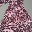 Molilove Womens Cheetah Print Romper Sexy Bodycon Shorts Jumpsuit Long Sleeve Crew Neck One Piece Outfits Y2K Trendy Clothes Size Medium