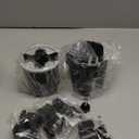 KDD Stroller Cup Holder with Phone Holder, 3-in-1 Removable Bottle Holder, 360 Degrees Rotation Drink Holder for Wheelchair, Stroller, Bike, Walker, Scooter, Bicycle, Uppababy, Bugaboo, Britax (Black)