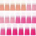100 Pcs Bookmark Tassels Bulk Pink Series Soft Craft Silky Handmade Mini Tassels for Jewelry Making with Loops for DIY Craft Accessory Dress Decoration