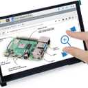 FREENOVE 7 Inch Touchscreen Monitor for Raspberry Pi 5 4 B 3 B+ A+, 800x480 Pixel IPS Display, 5-Point Touch Capacitive Screen, Driver-Free MIPI DSI Port
