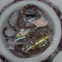 Plug in Pendant Light: Hanging Light Plug in Fixture Red Glass Hanging Lamp, Pendant Lighting for Kitchen Island, Bedroom, Dining Room, Living Room, E26 No Bulb