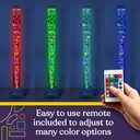 Special Supplies Aquarium Sensory Fish Bubble Light Tube with 16 LED Color Changing Nightlight Effect, Remote Control and Fish Colorful Floor Standing Lamp for Kids and Adults (4 feet) (Grey)