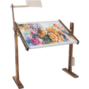 Adjustable Embroidery Table Stand - 360 Rotatable Embroidery Hoop for Quilting & Cross Stitch