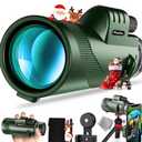 40X60 Monocular Telescope with Smartphone Holder& Tripod, High Power Nitrogen-Filled Monocular for Adults with BAK4 Prism & FMC Lens, HD Monocular Scope for Birdwatching Hiking Concert Travelling