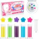 Toilet Gel, 60 Count 5 Kinds Of Scent Toilet Cleaner Bowl Gel Stamp Kit Air Freshener (Scent A)
