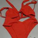 geluboao Bikini Sets for Women Cheeky High Waisted Kont Front Adjustable Two Piece Swimsuit (Small)